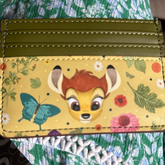 NWT Loungefly Disney Bambi Floral Portrait Cardholder BoxLunch Exclusive - Picture 2 of 5